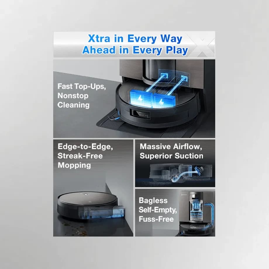 ECOVACS DEEBOT X11 OmniCyclone مكنسة روبوت وممسحة