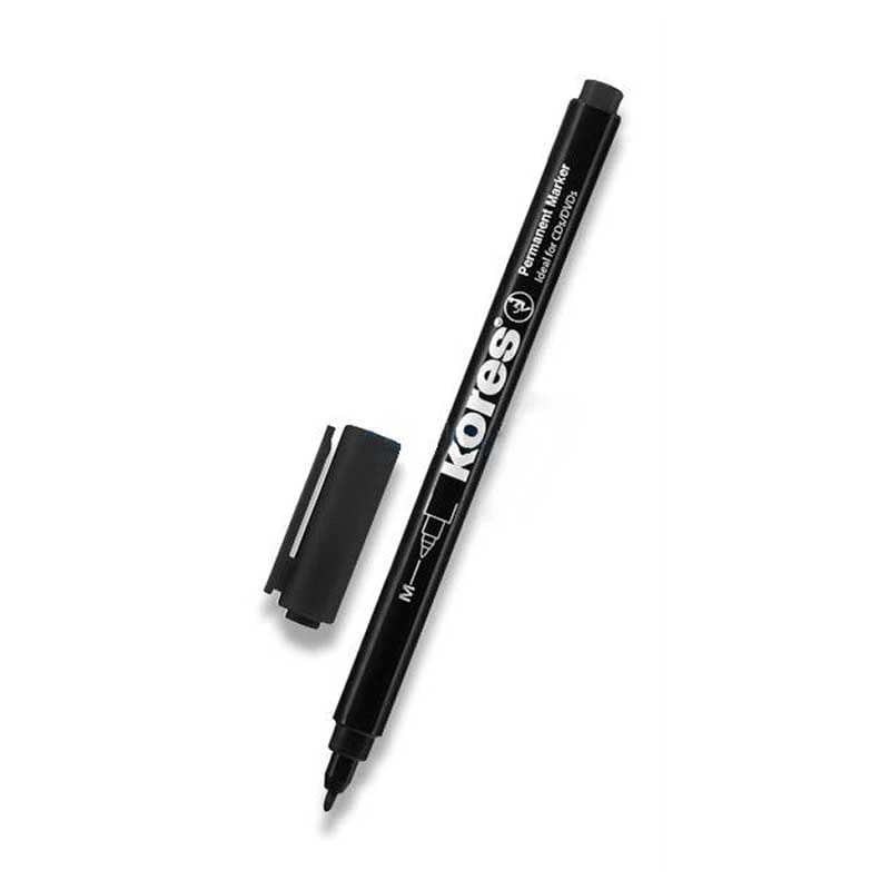 قلم تحديد دائم من Kores FineLiner - رأس متوسط