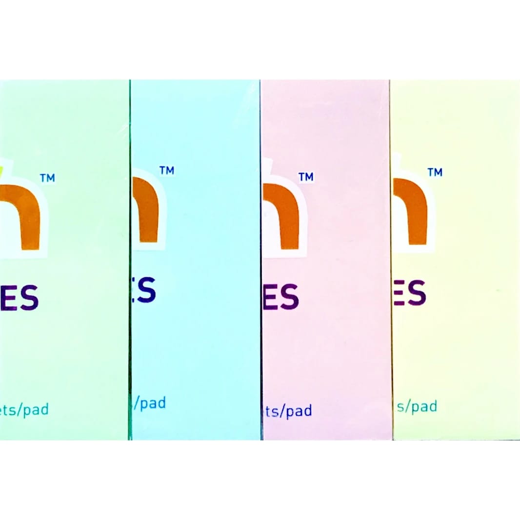 أقلام تحديد Hopax Stick'n Page مقاس 1 بوصة × 3 بوصة - عبوة من 4 ألوان