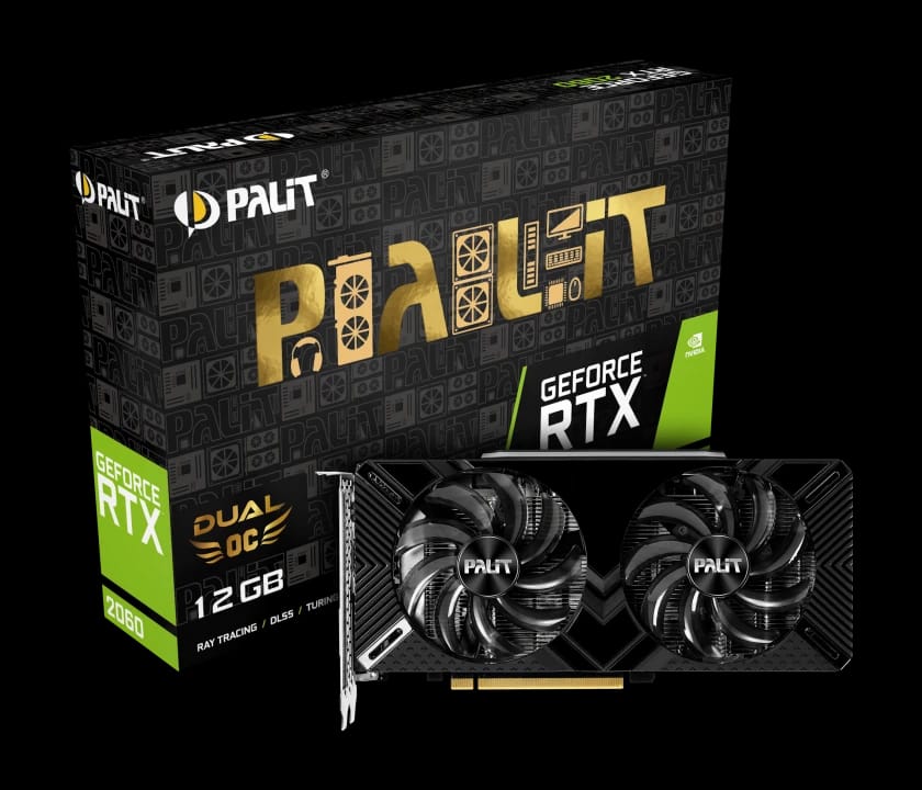 بطاقة GeForce RTX™ 2060 Dual بسعة 12 جيجابايت
