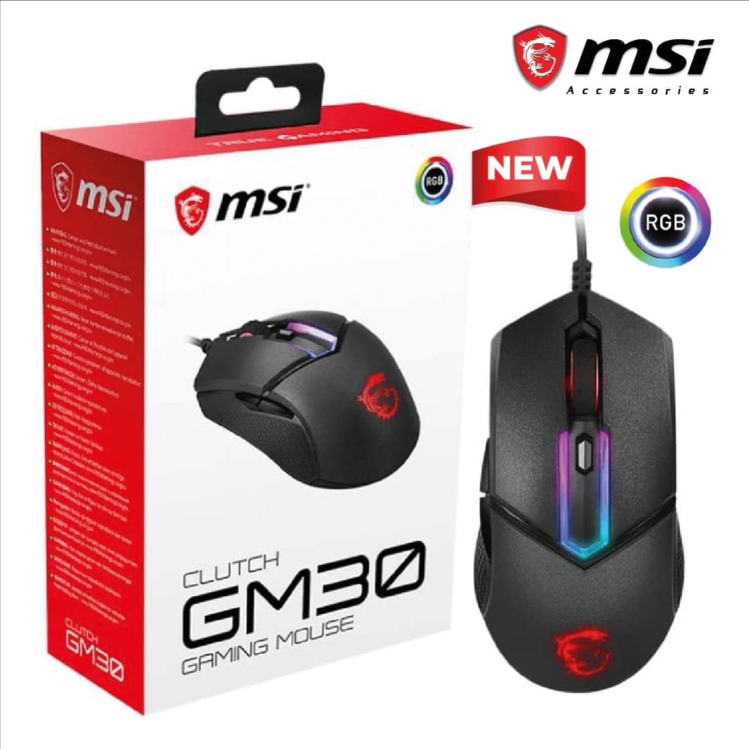 ماوس الألعاب MSI Clutch GM30 بدقة 6200 نقطة في البوصة