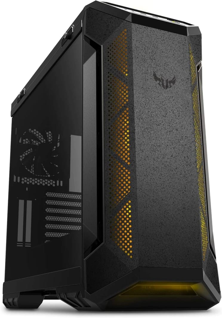 علبة ألعاب ASUS TUF Gaming GT501 RGB من الزجاج المدخن Midi Tower