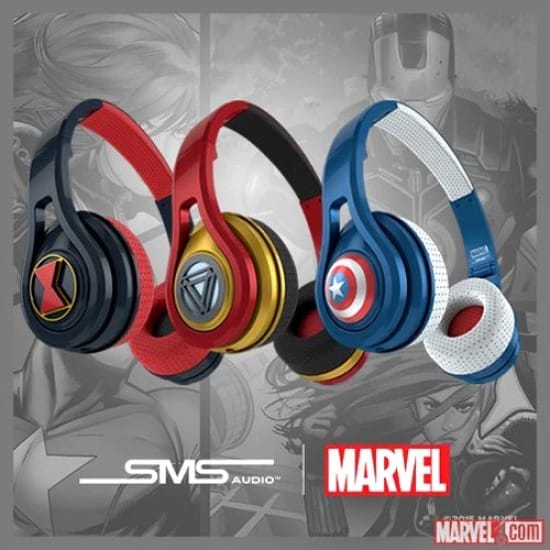 سماعات رأس سلكية رياضية من SMS AUDIO MARVEL MICROLITE - BLACK WIDOW