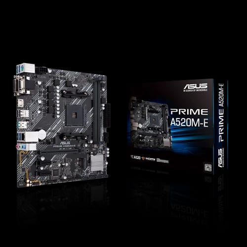 AMD A520 (Ryzen AM4) Micro ATX Mother مع دعم M.2 ، إيثرنت 1 جيجابايت ، HDMI/DVI/D-SUB ، SATA 6 GBPS ، USB 3.2 Gen 2 Type-A