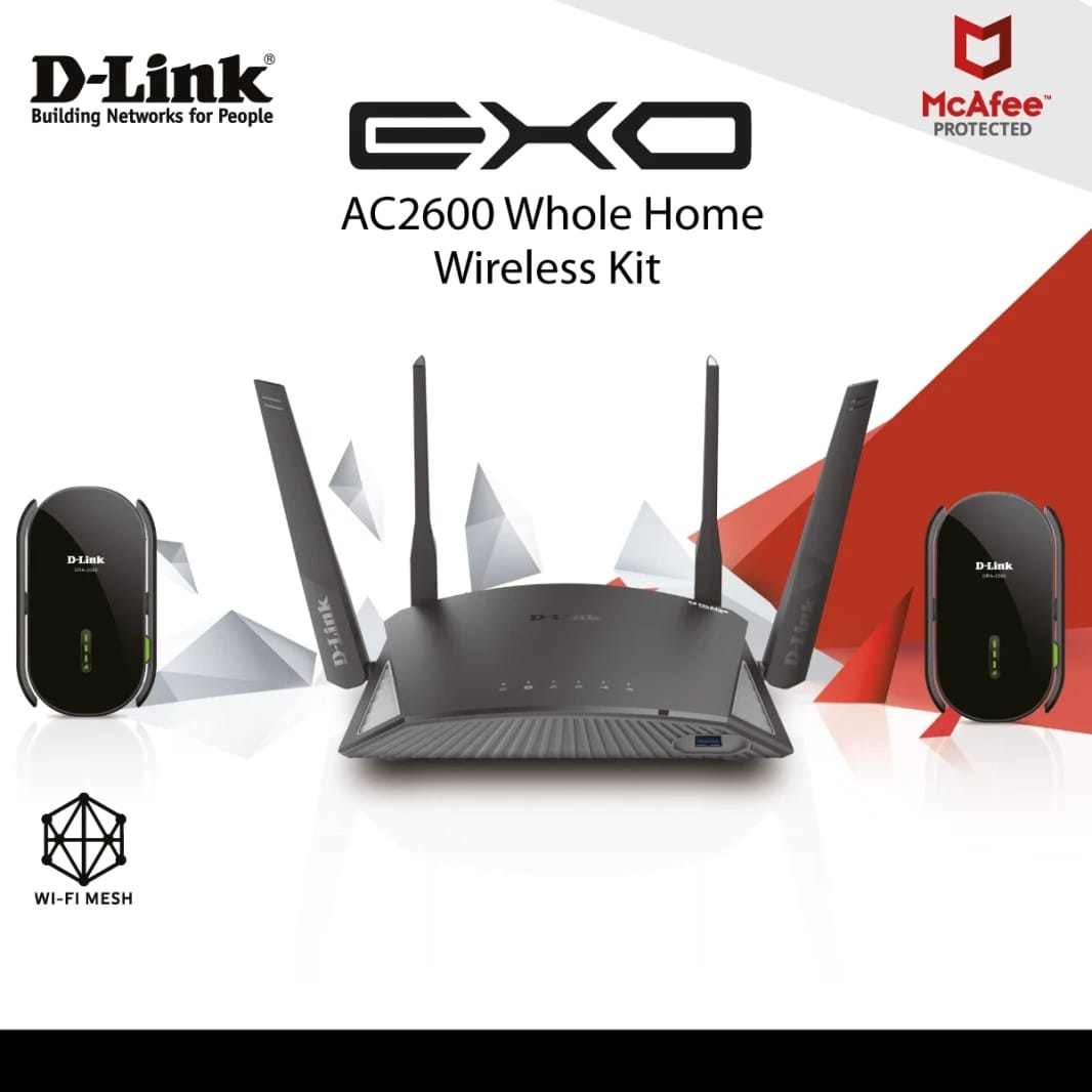 (تصفية) جهاز التوجيه اللاسلكي D-Link EXO DIR-2660/P3 AC2600 مجموعة لاسلكية للمنزل بالكامل