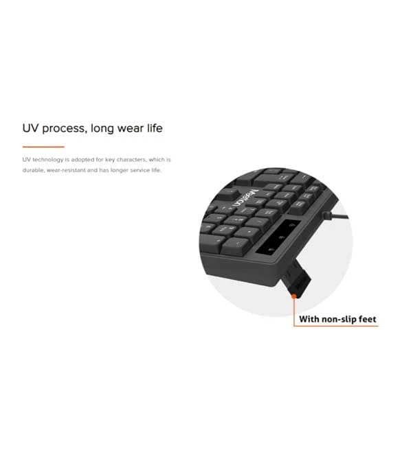 Meetion k300 USB Standard Wired Keyboard -White