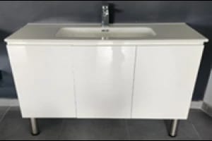 Ceramax خزانة حوض سيراميك ارضية 100سم ابيض