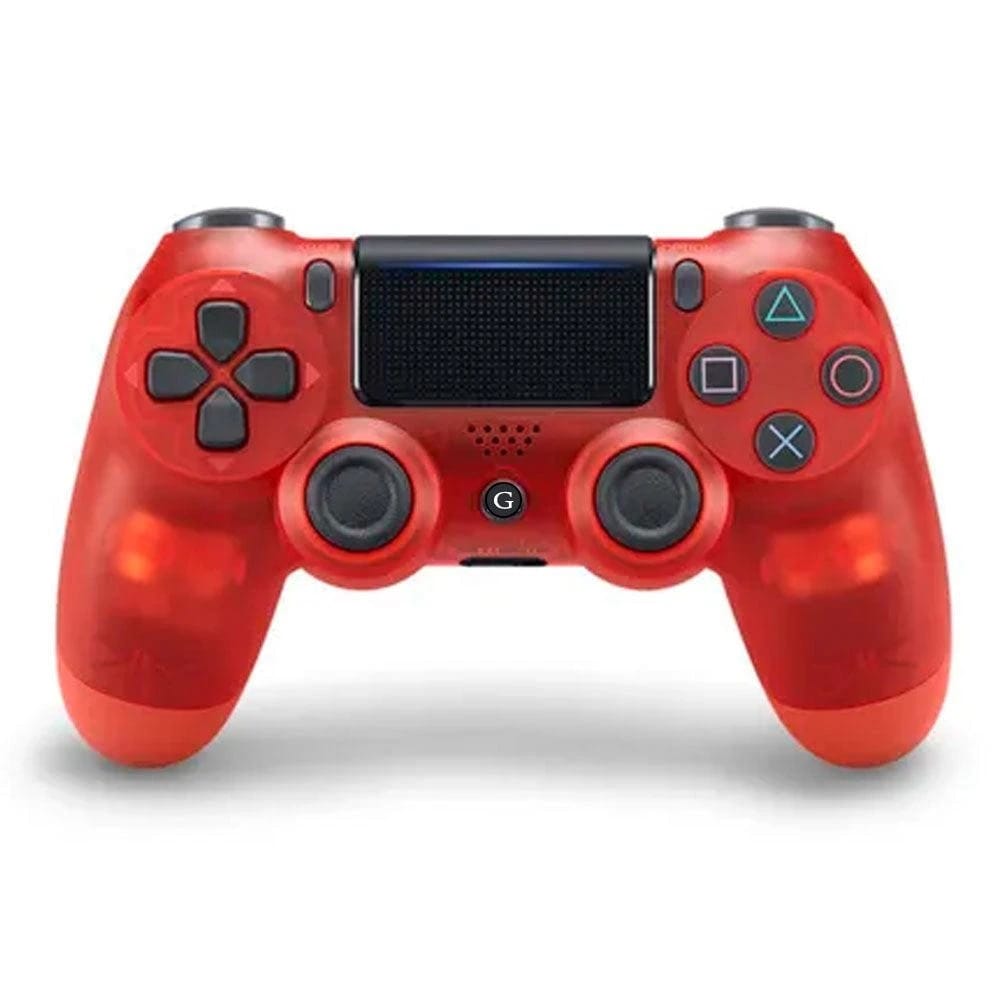 Wireless BT Gamepad For PS4 Controller Trans Red