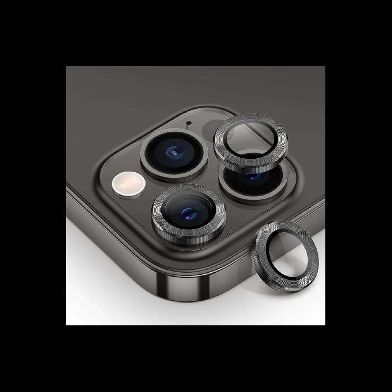 Camera Lens Protector, 9H Tempered Glass Camera Cover Screen Protector Metal Individual Ring"13MAX/13PRO/13