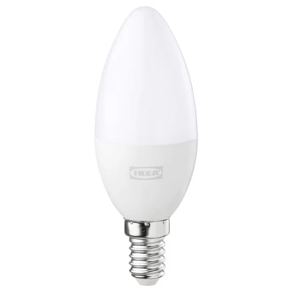 لمبة LED E14، ‏470 لومن، قابلة للتعتيم لاسلكياً/طيف أبيض، ثريا أبيض حليبي