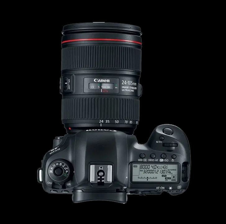 كاميرا كانون EOS 5D Mark IV DSLR مع عدسة 24-105 ملم f/4L II