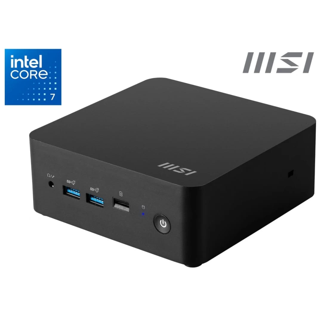 MSI Cubi NUC 1M (2024) Mini PC Barebone 0.8L Intel Core 7 150U 10-Cores For Home & Business w/ Supporting up to 4 Displays & DDR5 Memory