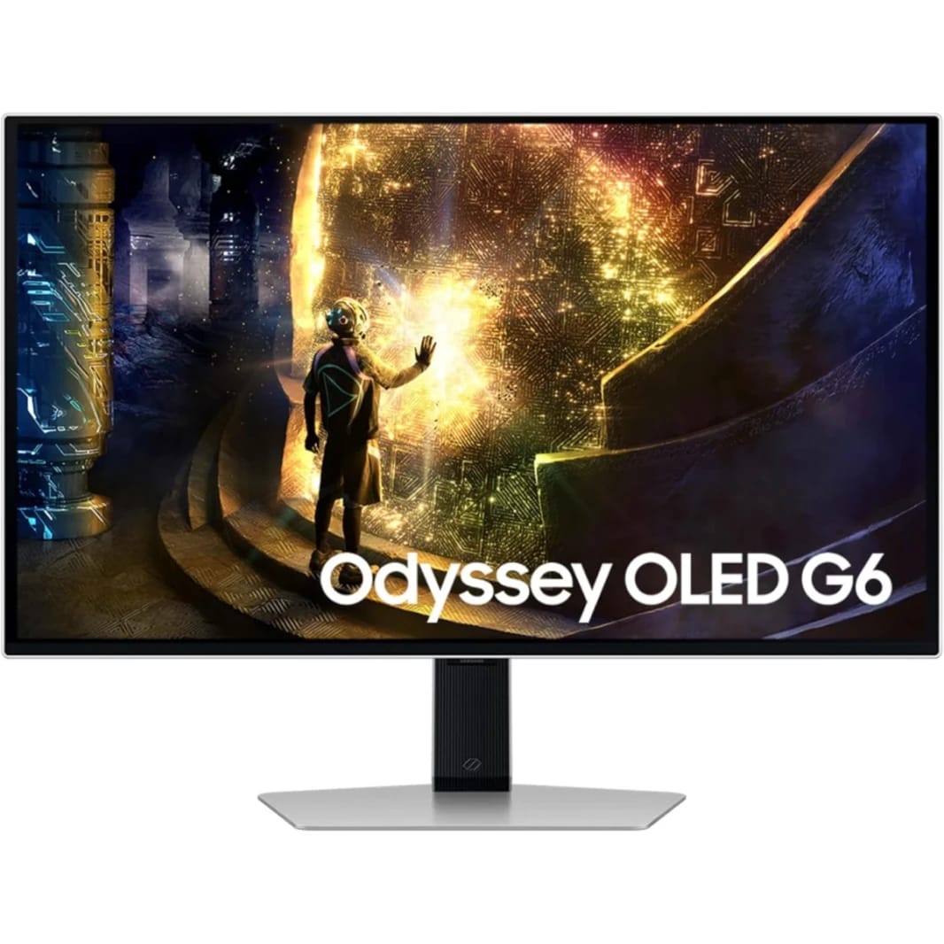 SAMSUNG Odyssey G6 (G61SD) 27" OLED 2K QHD 240hz 0.03ms HDR10 G-Sync compatible Anti-Glare Sleek Metal HDMI 2.1 w/ Adjustable Stand