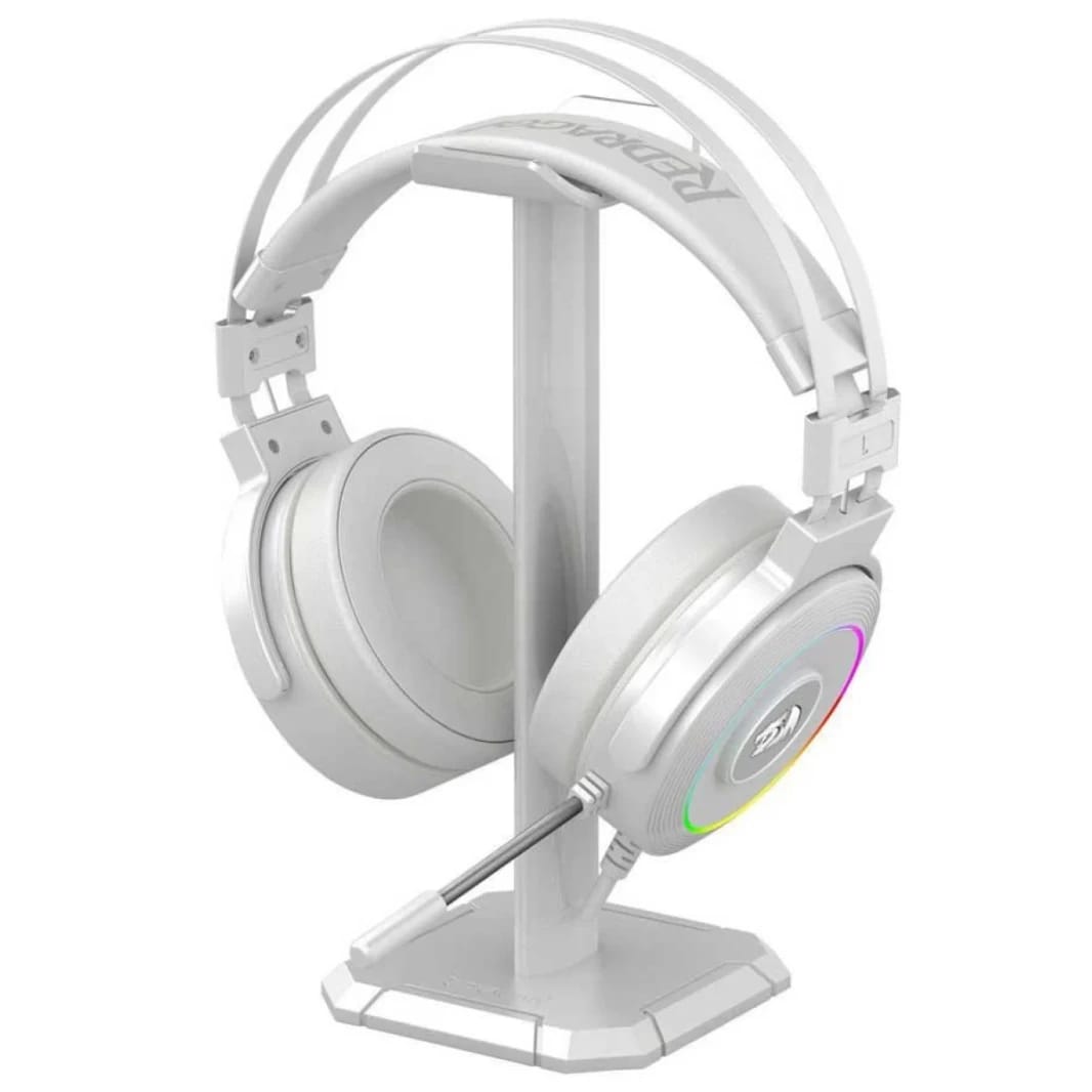 Redragon H320 Lamia 7.1 Surround Sound Volume Control Noise Cancelling RGB Light w/ Stand - White