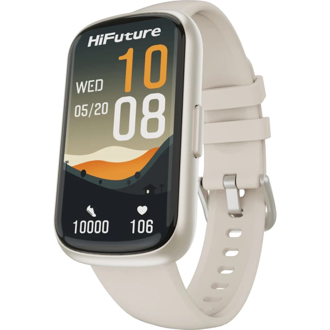 HiFuture EV02 Bluetooth Smart Calling Watch, 1.47 Inch IPS Display, 7 Days Daily Use, 100+ Sport Mode, Heart Rate Monitoring, IP68 Waterproof Smart Watch - Silver Grey
