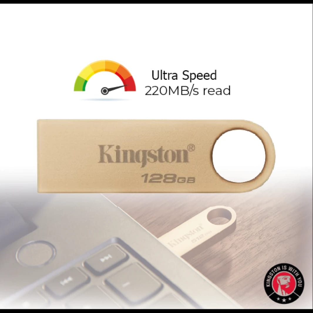 Kingston DataTraveler SE9 G3 - 128 GB - USB Flash Drive USB 3.2  flash drive up to 220MB/s read and 100MB/s write