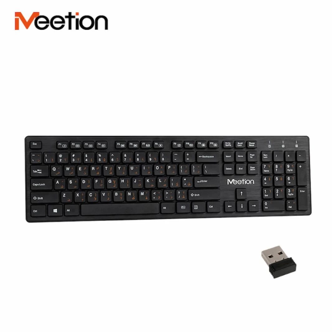 لوحة مفاتيح كمبيوتر لاسلكية رفيعة MeeTion MT-WK841 بتقنية 2.4G