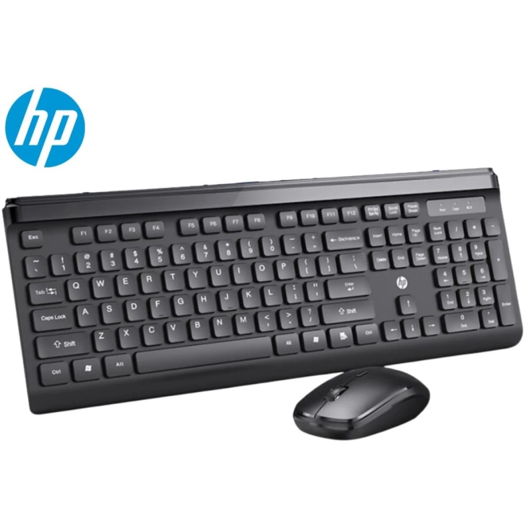 مجموعة HP CS500 المكتبية اللاسلكية 2 في 1: لوحة مفاتيح صامتة ونحيفة وماوس بدقة 1600DPI