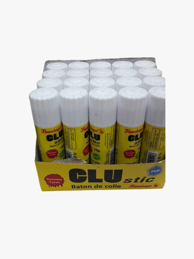 Flamingo CLU stic أصبع الغراء للأطفال والمكتب للأنشطة المدرسية والحرف اليدوية مع تصميم فريد مناسب لجميع الأعمار لضمان الالتصاق الجيد والعمر الطويل.