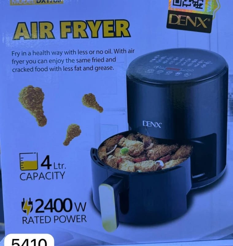 قلاية هوائية دينكس طراز DX173، تصميم عصري بسعة 4 لتر، قوة 2400 واط، مثالية للطهي الصحي لعشاق الأطعمة المقلية