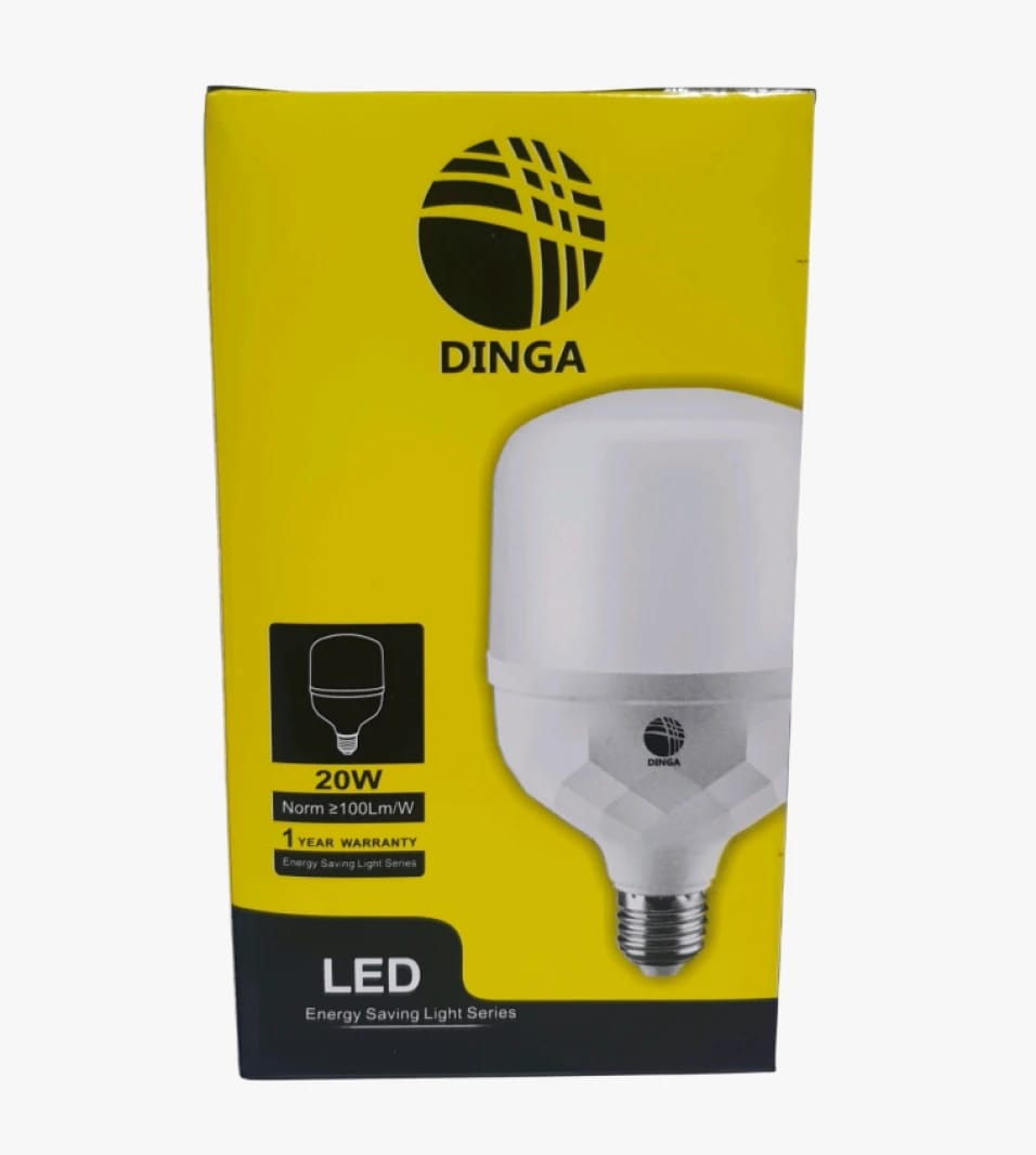 مصباح LED ماركة دينغا، موفر للطاقة بقوة 20 واط، تصميم حديث، مثالي لمن يبحثون عن توفير الطاقة والإضاءة الفعالة.