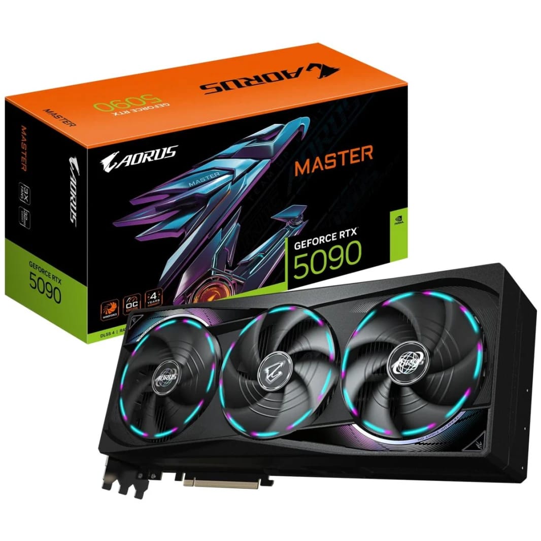 بطاقة رسومات GIGABYTE AORUS GeForce RTX 5090 MASTER 32GB GDDR7