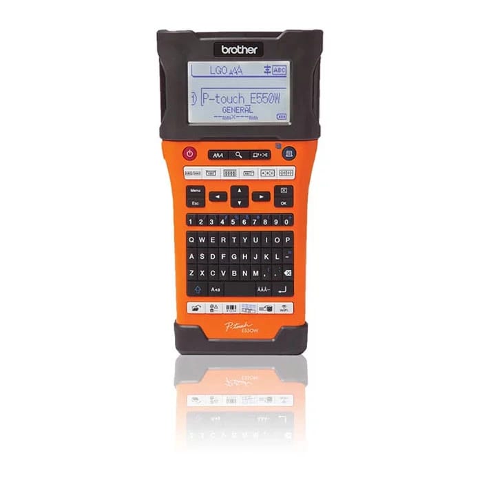 طابعة الملصقات الصناعية P-touch PT-E550WVP من Brother