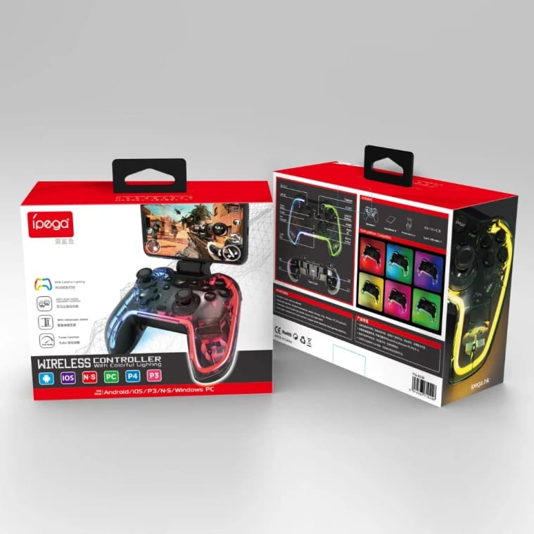 وحدة تحكم لاسلكية Ipega PG-9238 بإضاءة ملونة
