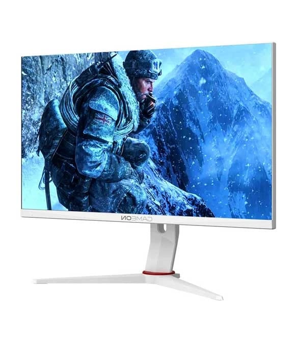 شاشة ألعاب GAMEON GOA24 FHD 360IPS (تدعم PS5) - أبيض
