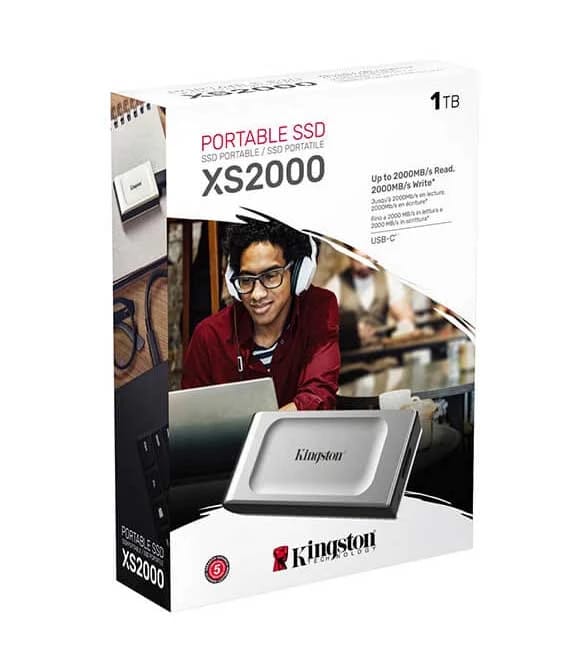وسيط تخزين ذو حالة ثابتة خارجي KINGSTON XS2000 بسعة 1 تيرابايت