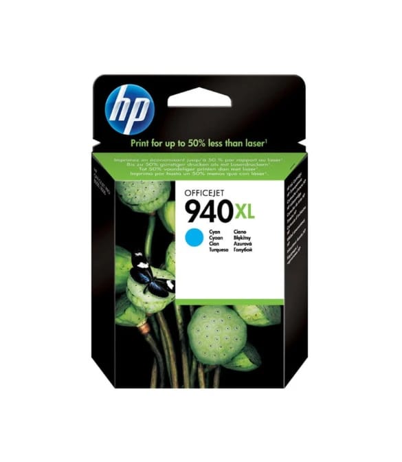 خرطوشة حبر HP 940XL الأصلية النافثة للحبر باللون السماوي لطابعات Officejet 8000.8500