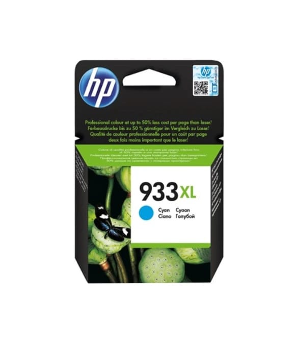 خرطوشة حبر أصلية HP 933XL عالية السعة باللون السماوي