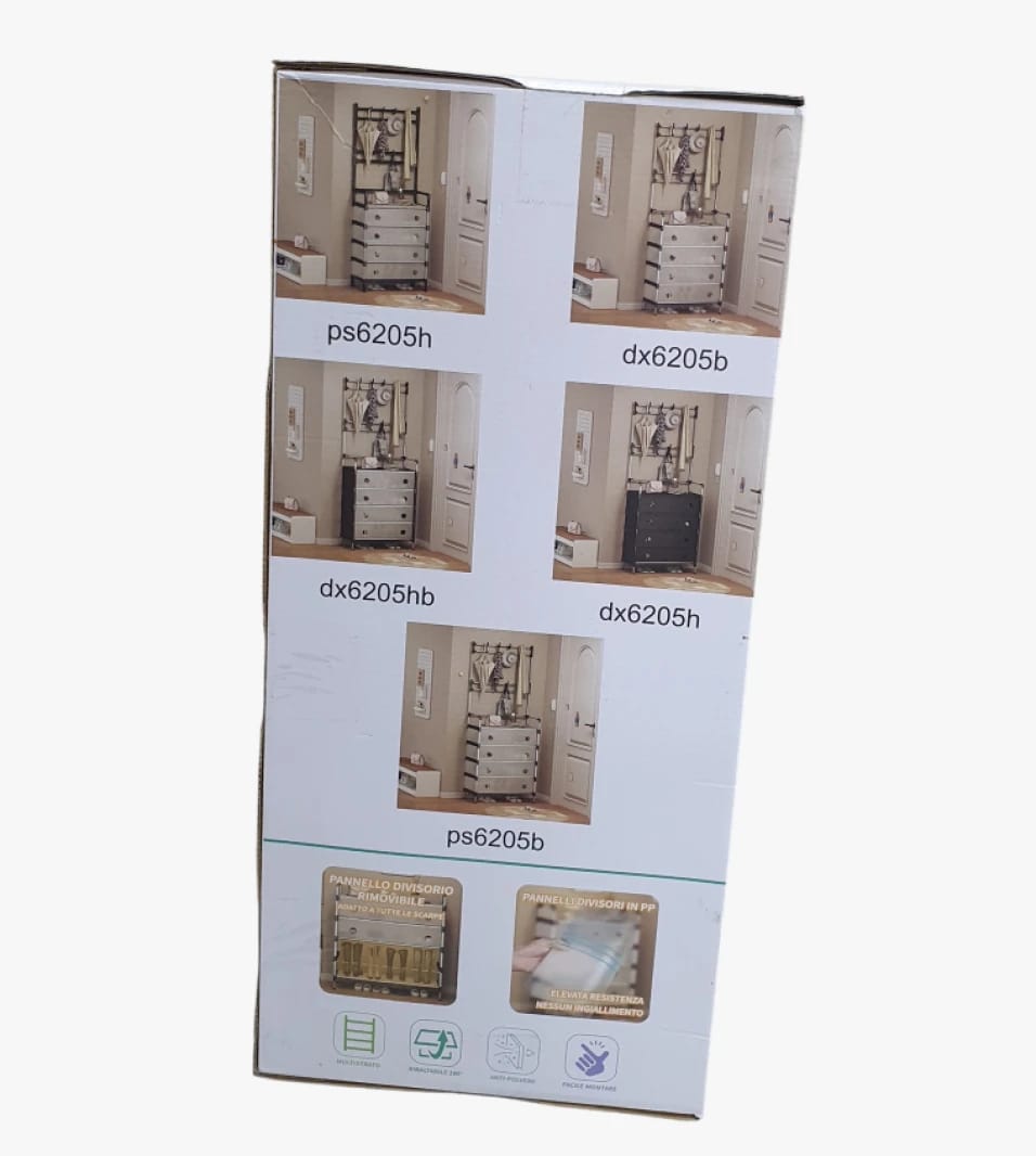 منتج ديكورات منزلية عملية متعددة الاستخدام والتصميم الرفيع، خزانة ملابس مريحة ورف ملابس بثلاث طبقات للمنازل الحديثة