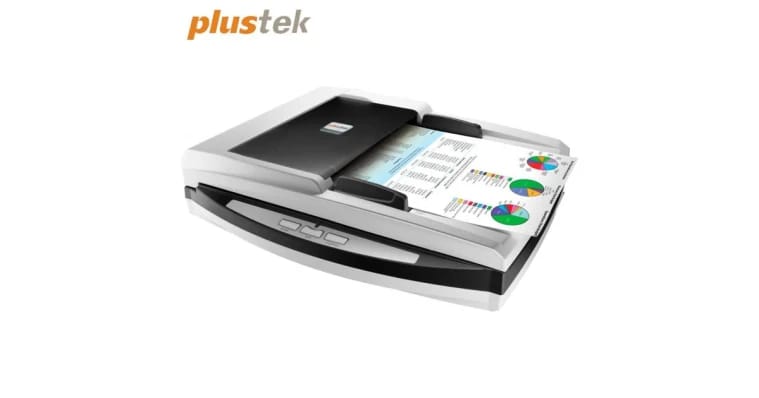 ماسح ضوئي Plustek SmartOffice PL3060 - عالي السرعة ومتعدد الاستخدامات، مسطح + وحدة تغذية تلقائية للمستندات (ADF)
