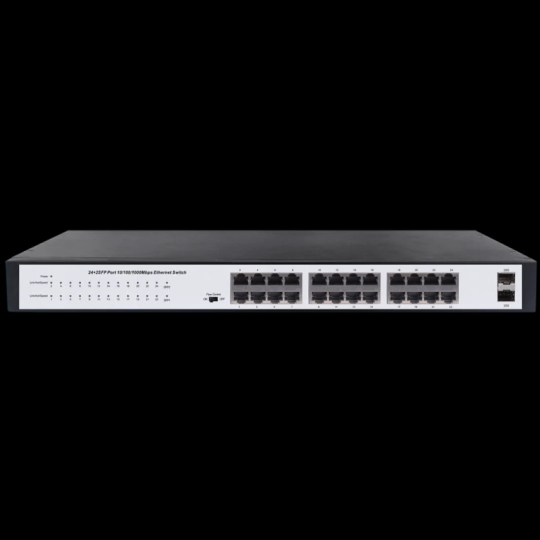 سويتش راك BDCOM S1526E جيجابت بـ 24 منفذًا