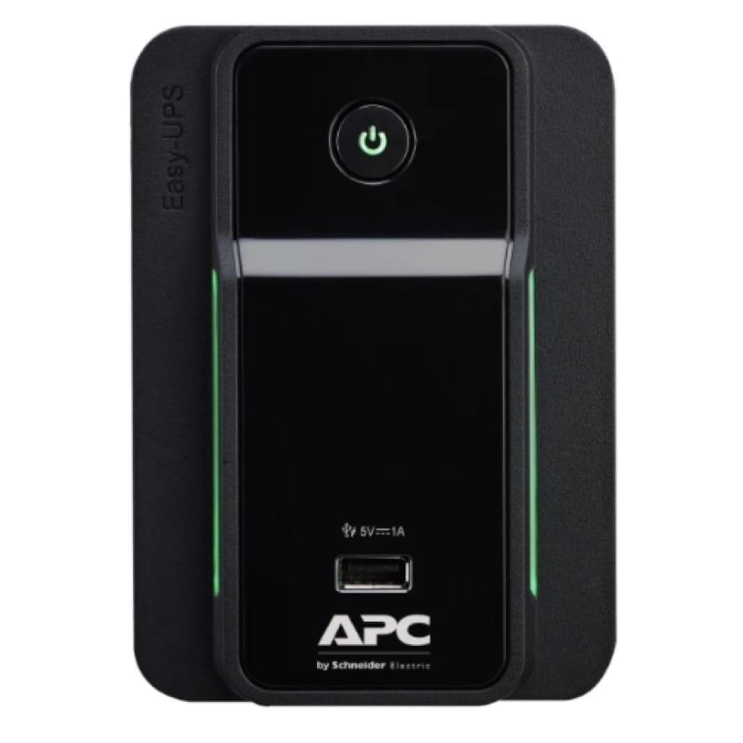 جهاز APC Easy UPS BVX بقدرة 700 فولت أمبير، 230 فولت، مع منظم جهد تلقائي، شحن USB، مقبس عالمي