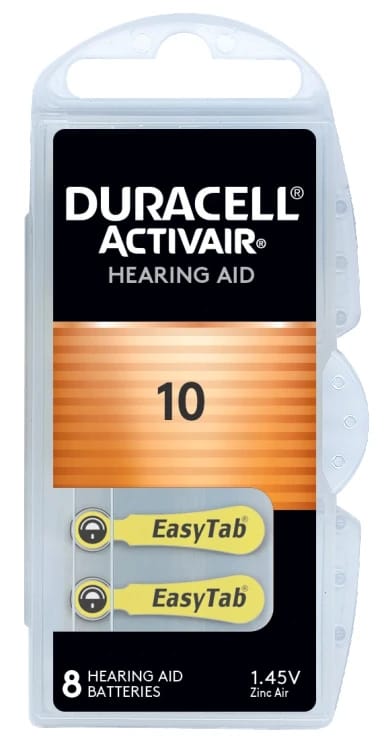 بطارية الاذن طبية نمره 10 DURACELL اصلي