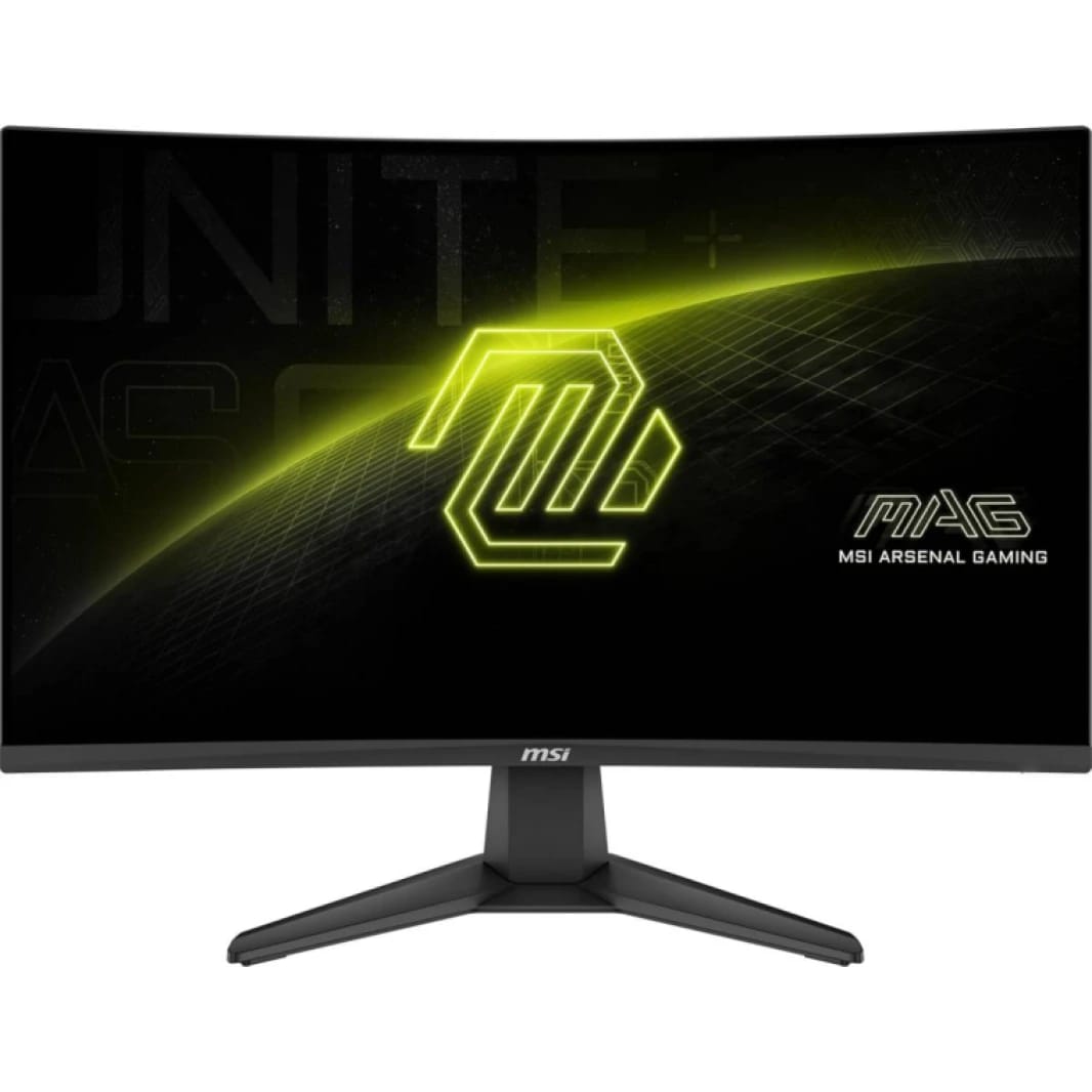 شاشة ألعاب MSI MAG 276CF E20 منحنية 27 بوصة، 1500R، دقة FHD، تردد 200 هرتز، زمن استجابة 0.5 مللي ثانية، HDR Ready، تقنية AMD FreeSync™، أسود