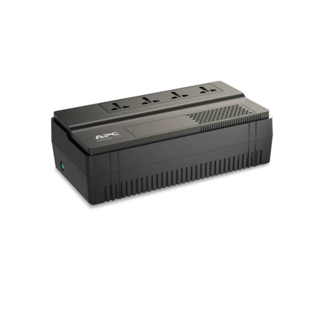 جهاز تزويد الطاقة غير المنقطعة APC EASY UPS BV بقدرة 650 فولت أمبير، مع منظم جهد تلقائي، ومخرج عالمي، 230 فولت