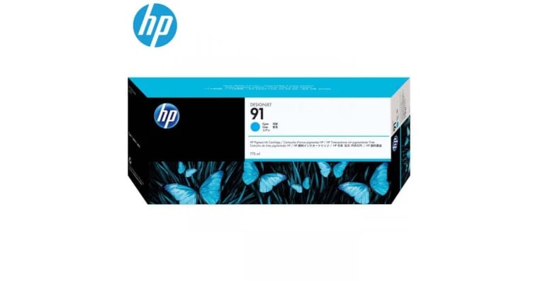 خرطوشة حبر HP C9483A (HP91) باللون السماوي (أصلية)