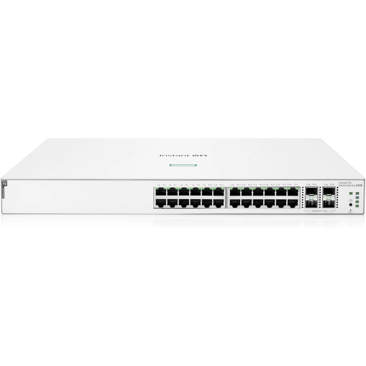 مبدل الشبكات HPE Instant On من السلسلة 1930، ذكي الإدارة بـ 24 منفذ جيجابت، طبقة 2+ إيثرنت مع دعم PoE | 24x 1G | 4X SFP+ | 24x CL4 PoE بقوة 195 واط