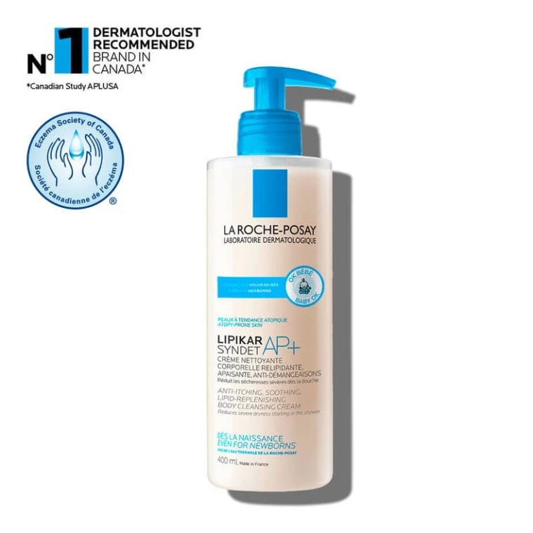 La Roche Posay Lipikar Syndet AP+ Cleansing Cream 400ml غ SoL كrimy allbشrة choverضة lallaكزma
