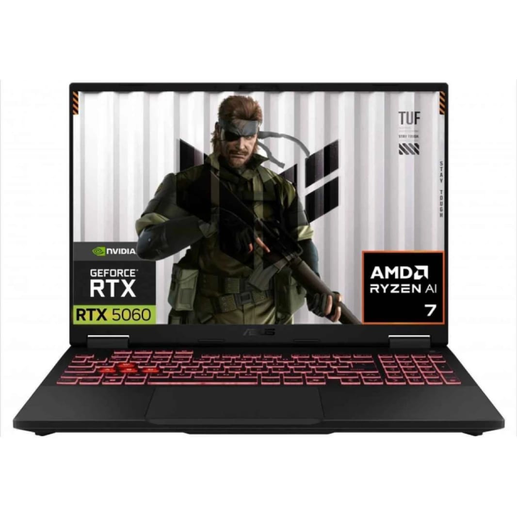 لابتوب الألعاب ASUS TUF Gaming A16 (2025) 16.0 بوصة FHD+ 165Hz IPS، AMD Ryzen 7 260، Nvidia RTX 5060 8GB GDDR7، 16GB DDR5 RAM، 512GB M.2 PCIe NVMe - لون جايغر جراي | FA608UM-RV047US |