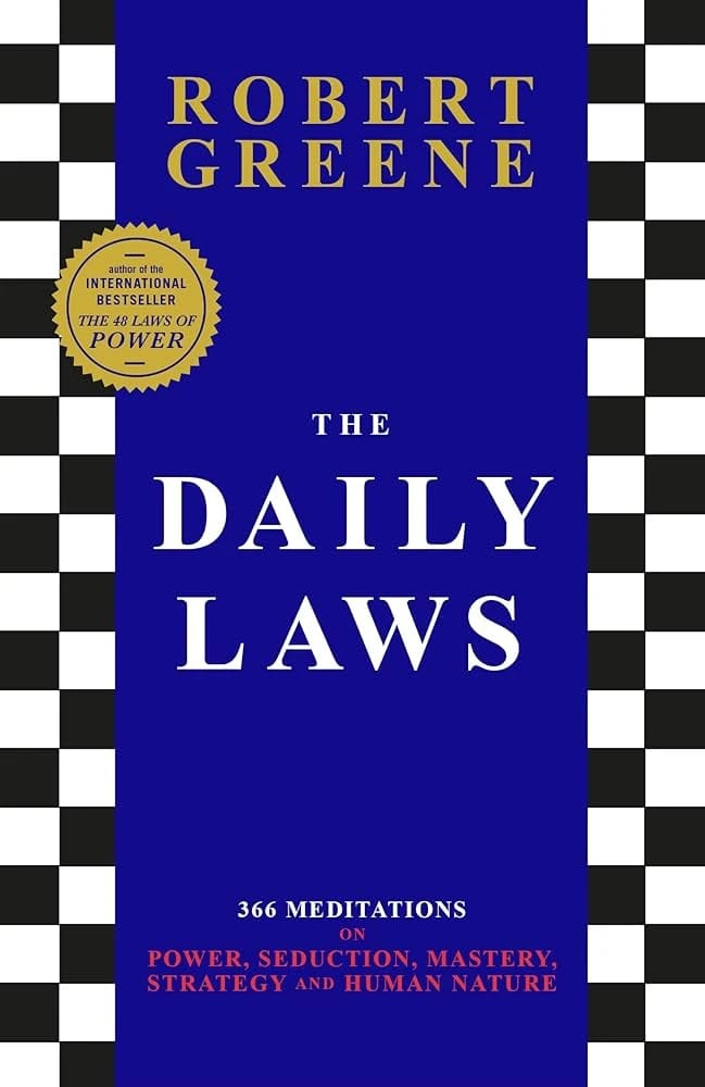 كتاب روبرت جرين المميز للحكمة والتأملات لكل يوم، تصميم فريد لجمهور الباحثين عن السلطة والنفوذ.