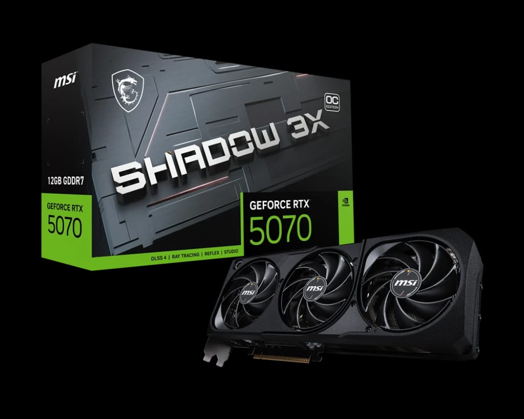 كرت شاشة MSI GeForce RTX™ 5070 12G SHADOW 3X OC GDDR7