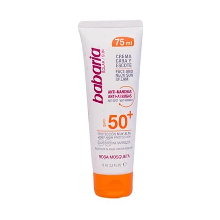 كريم واقي شمس Babaria للوجه بعامل حماية SPF50+ ضد البقع 75مل