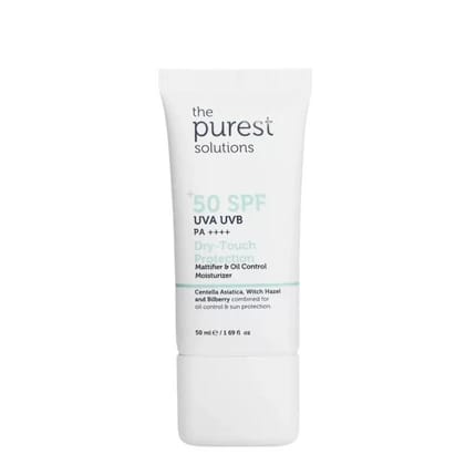 حلول الأنقى مرطب تحكم باللمعان والحماية الجافة بعامل حماية SPF50+ بحجم 50 مل