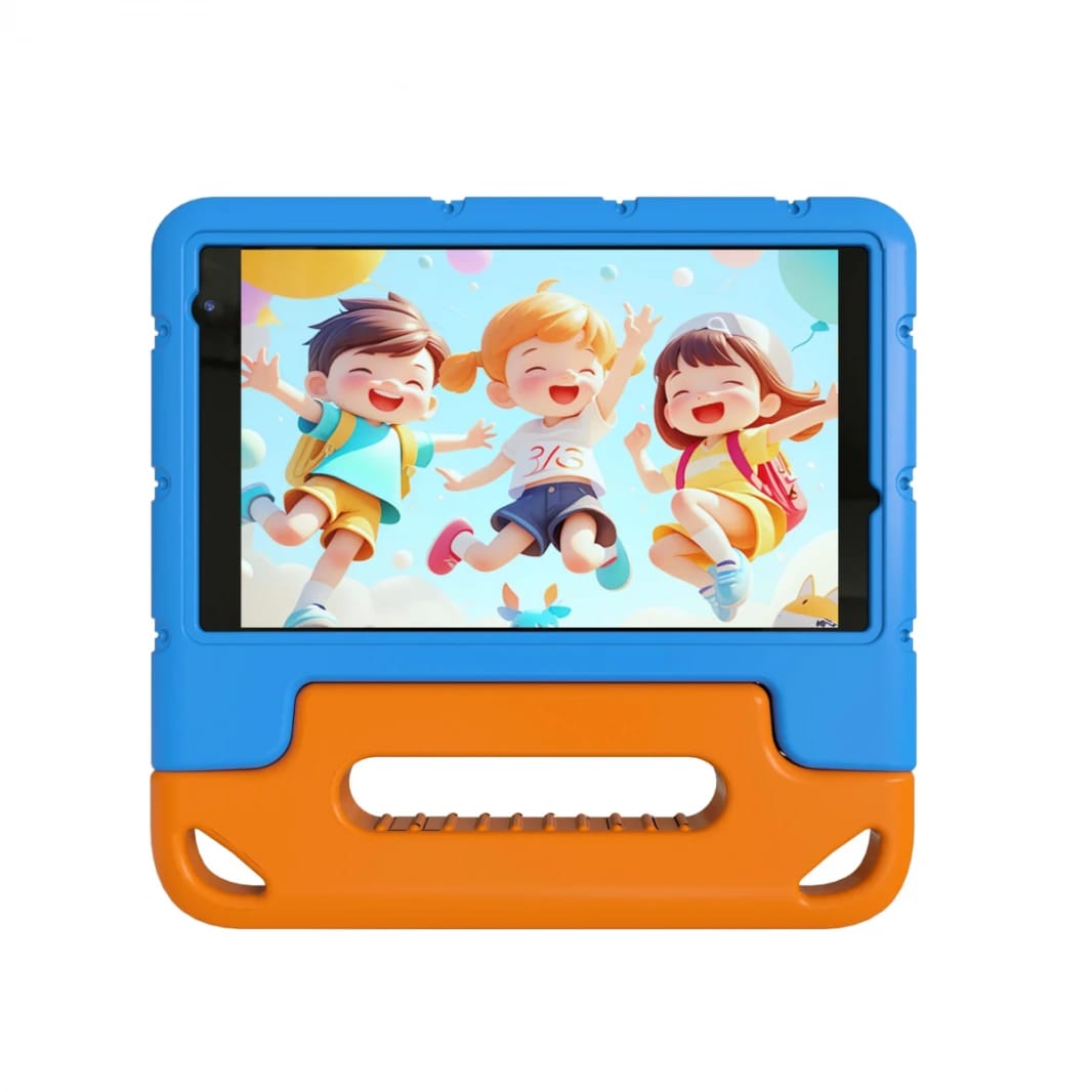 جهاز لوحي VIKUSHA V-N7، شاشة 8" دقة HD 1280*800 IPS، 4G + 4G ذاكرة RAM + 64GB ذاكرة تخزين، بطارية 4000mAh مدة 4-6 ساعات، أندرويد 13 مع حامل غطاء + شاحن + سماعة - أزرق