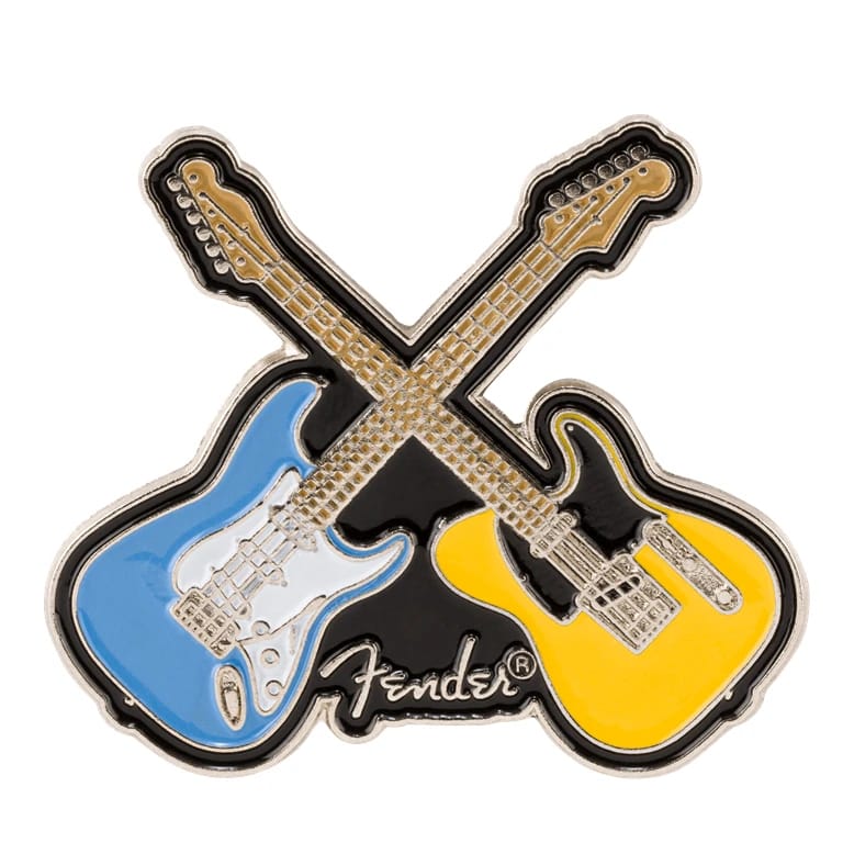 دبوس مينا غيتارين متقاطعين من Fender™