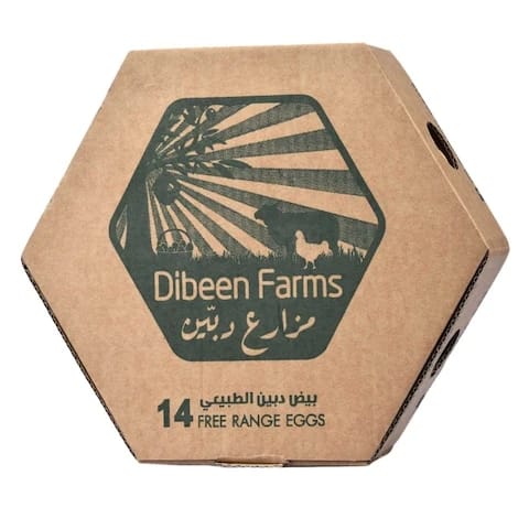 بيض مزارع دبين الحر 14 قطعة